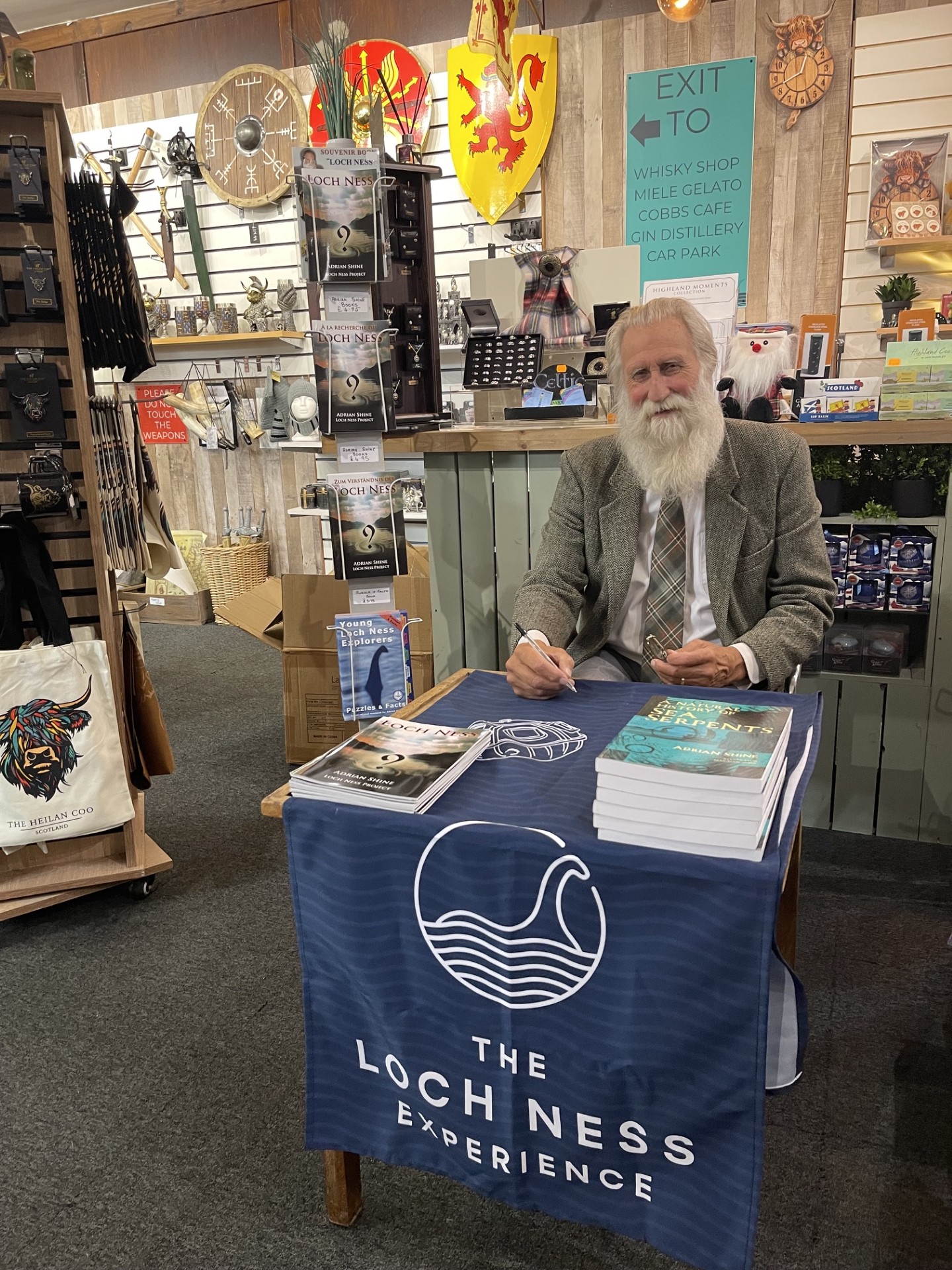Adrian Shine New Book Signing Loch Ness Experience 21 October