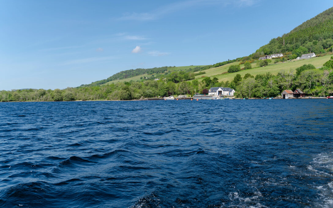 View of loch ness from Deepscan Cruise