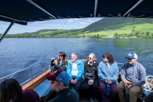 Group on board Deepscan with Alan Mckenna from Loch Ness Exploration
