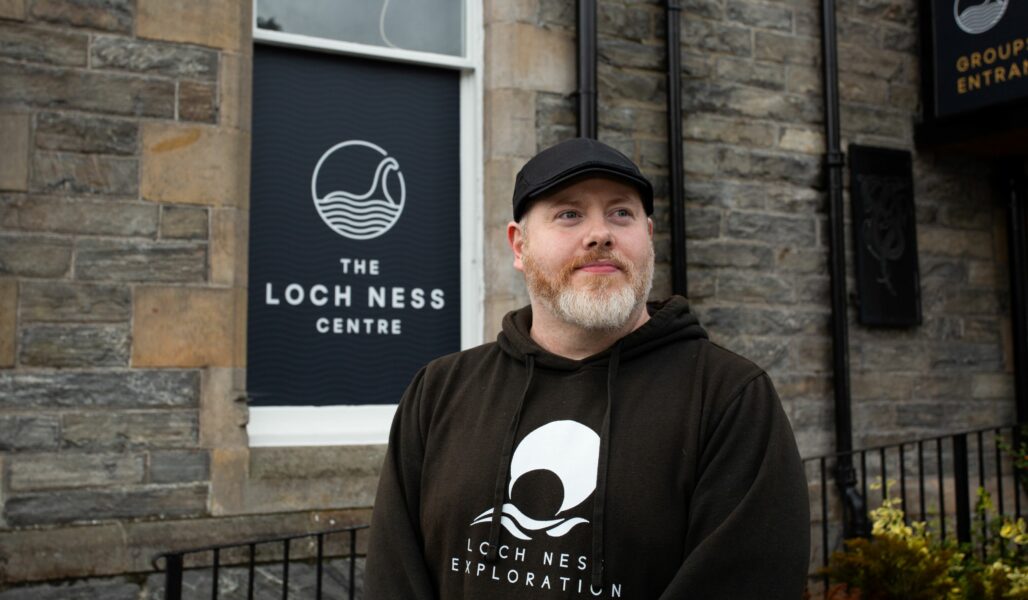 Alan Mckenna from Loch Ness Exploration outside The Loch Ness Centre