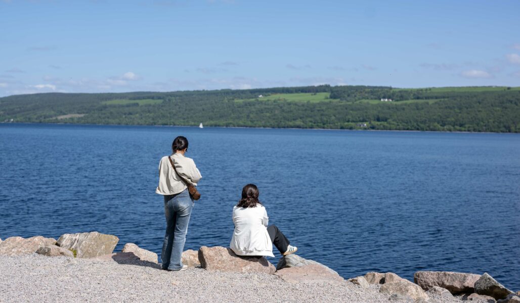 The Quest volunteers looking for Nessie