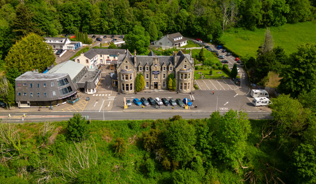 The Loch Ness Centre ariel view