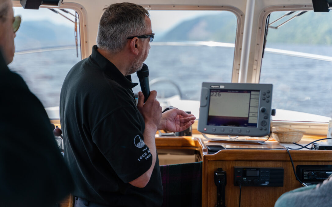 Skipper on Deepscan at The Loch Ness Centre