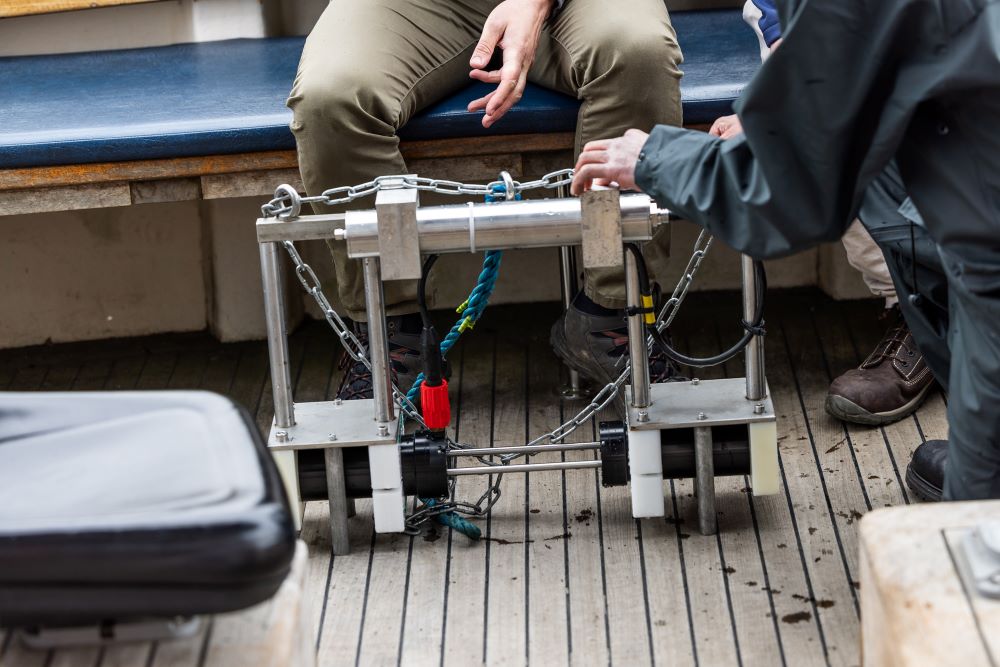 weeHoloCam being deployed in Loch Ness for the first time