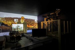 Silhouette Video System in The Search for the Truth was another experiment by Adrian Shine