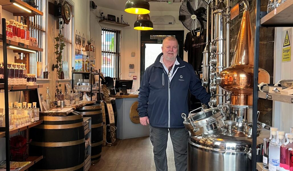 Team member working in the Great Glen Distillery next door to The Loch Ness Centre