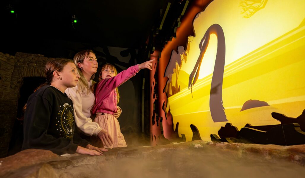 Family enjoying The Loch Ness Centre