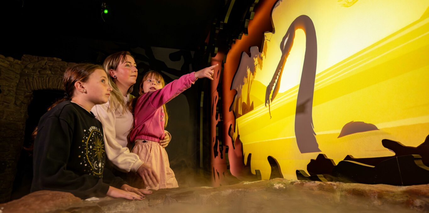 Family enjoying The Loch Ness Centre