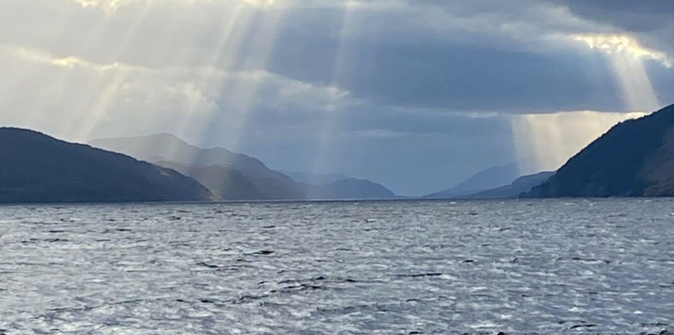 Spectacular view of Loch Ness from Deepscan Cruise