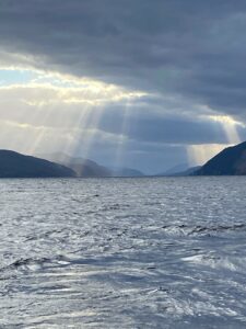Spectacular view of Loch Ness from Deepscan Cruise