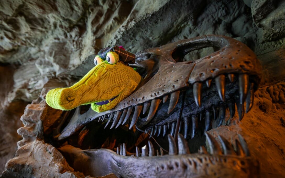 Nessie puppets hidden in The Loch Ness Centre