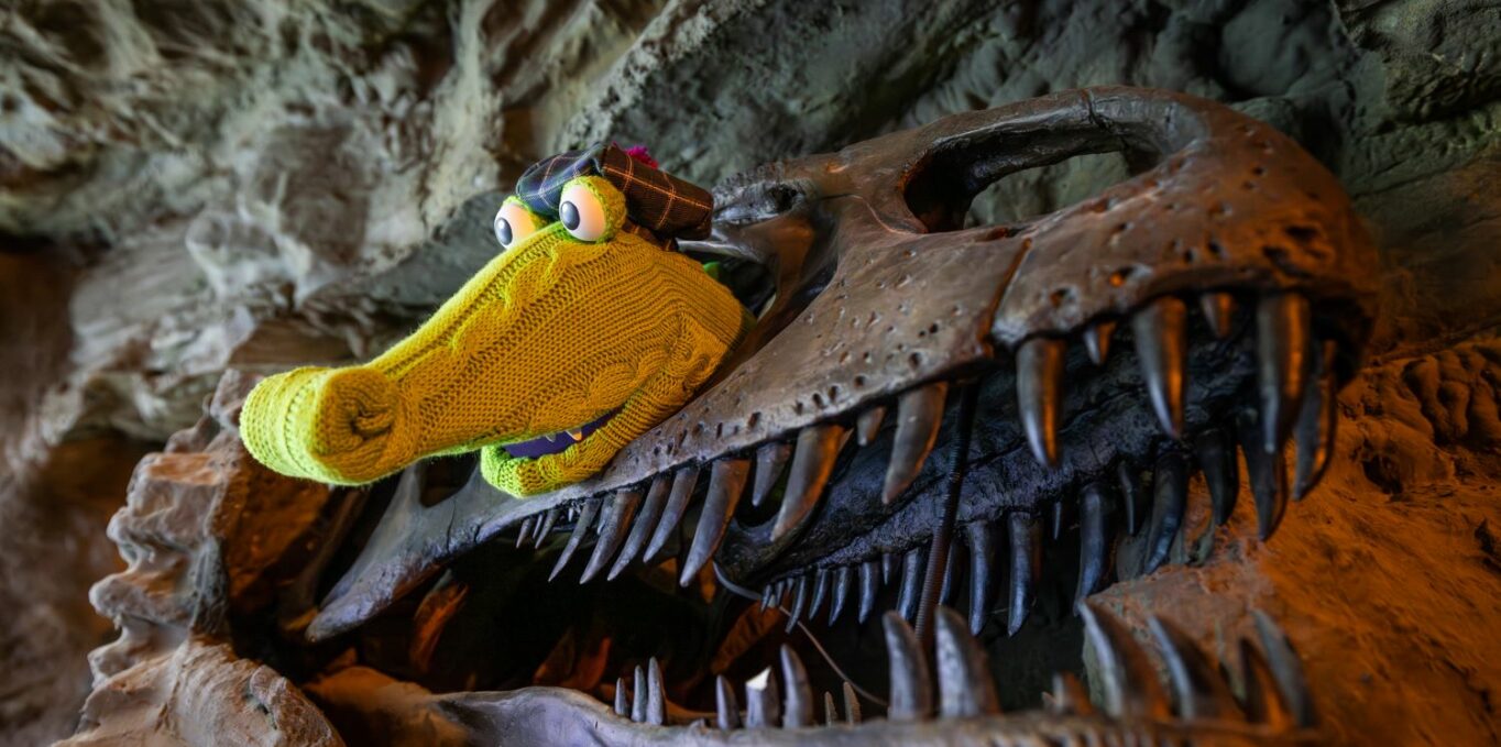 Nessie puppets hidden in The Loch Ness Centre