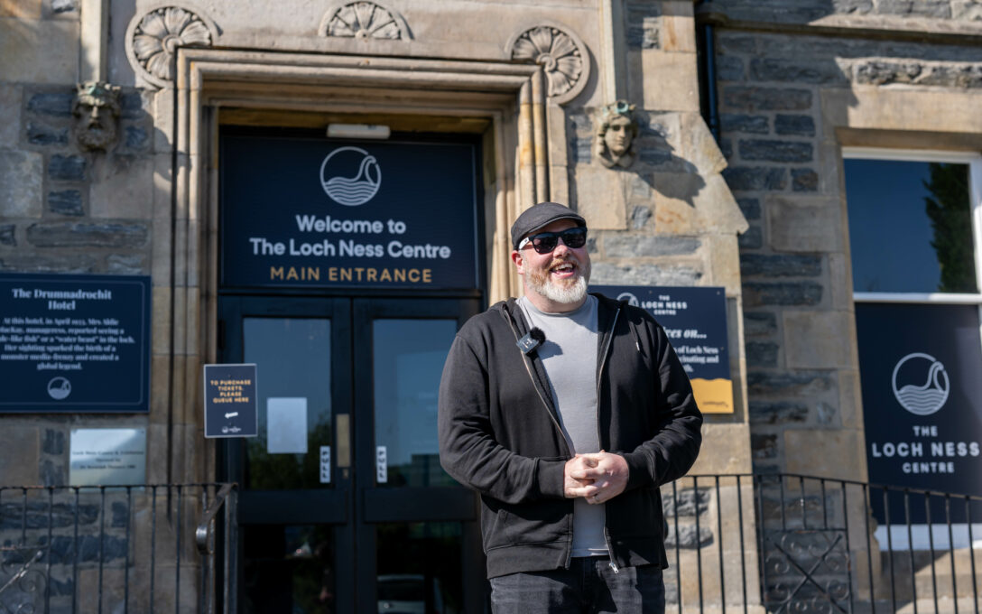 Alan Mckenna outside The Loch Ness Centre after The Quest