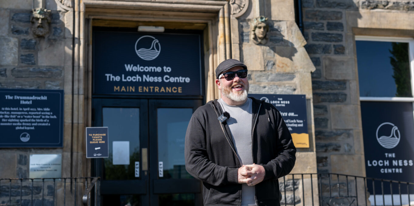 Alan Mckenna outside The Loch Ness Centre after The Quest