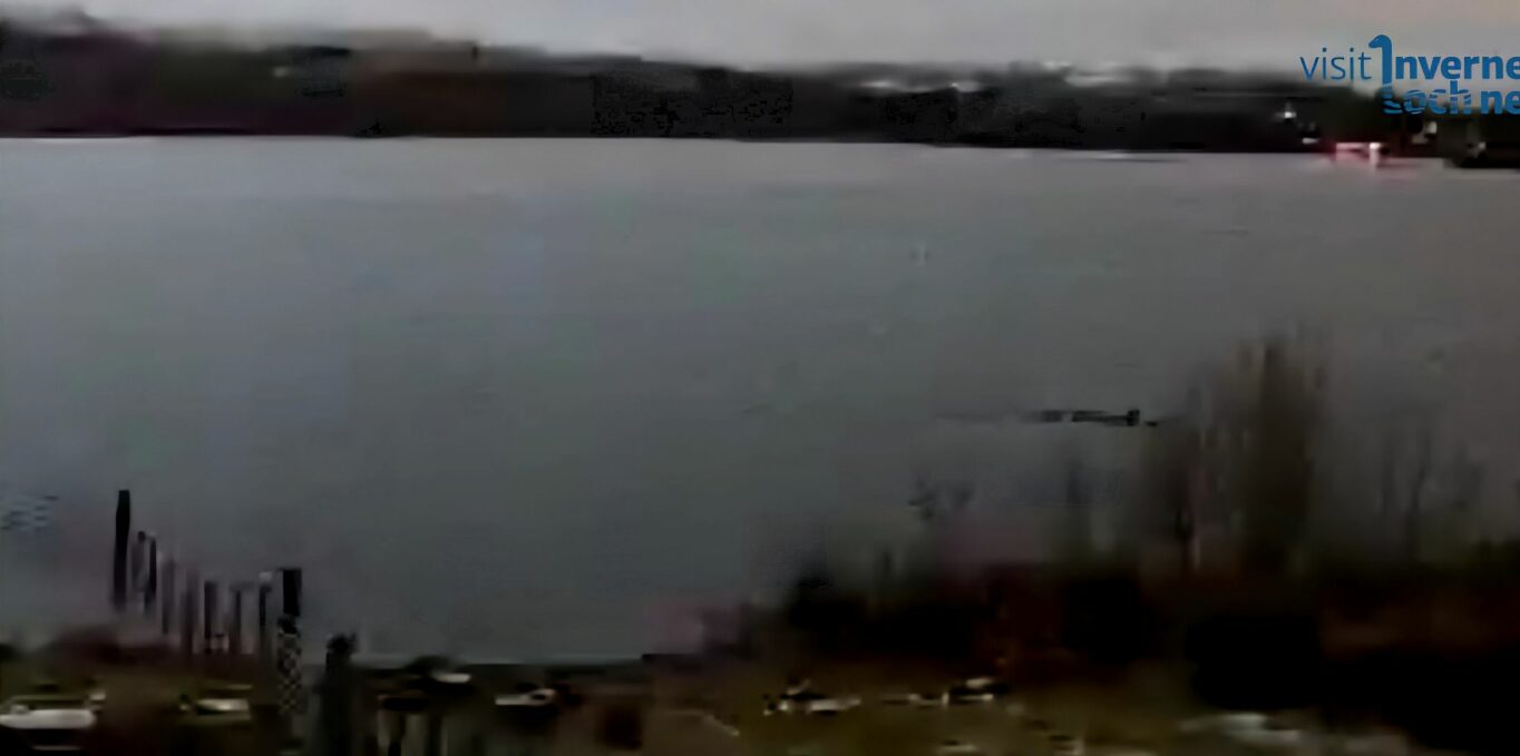 January sighting from Andy using the Visit Inverness Loch Ness webcams