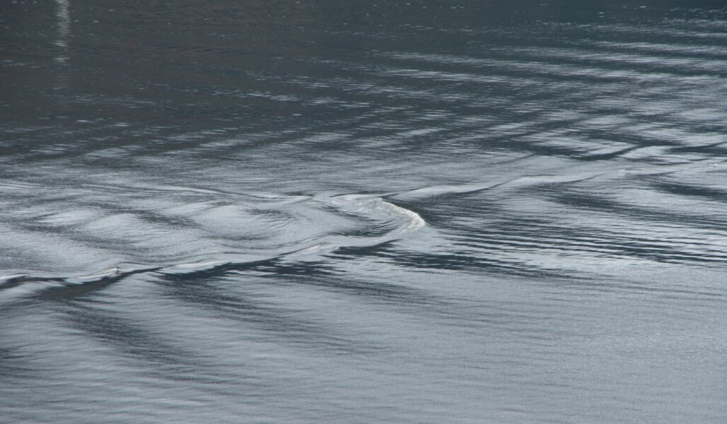 Two wakes interact on Loch Ness