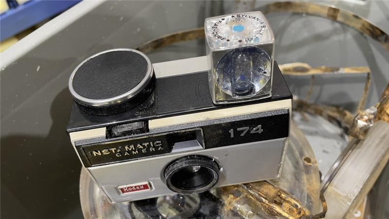 Vintage camera from in Loch Ness