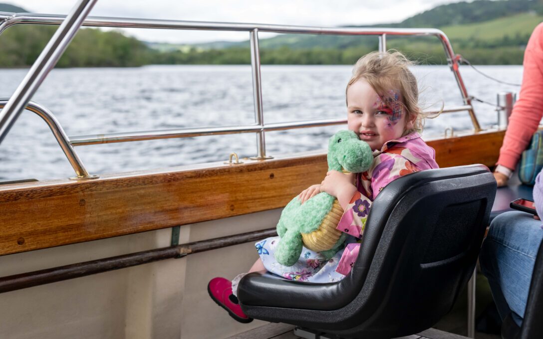 Deepscan Cruise with Kids to listen to Linda Strachan talk about Hamish McHaggis