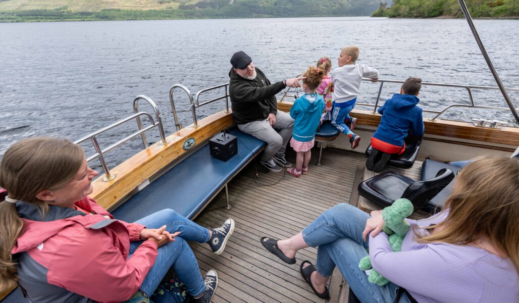 Alan on Deepscan with a family looking for the Loch Ness Monster