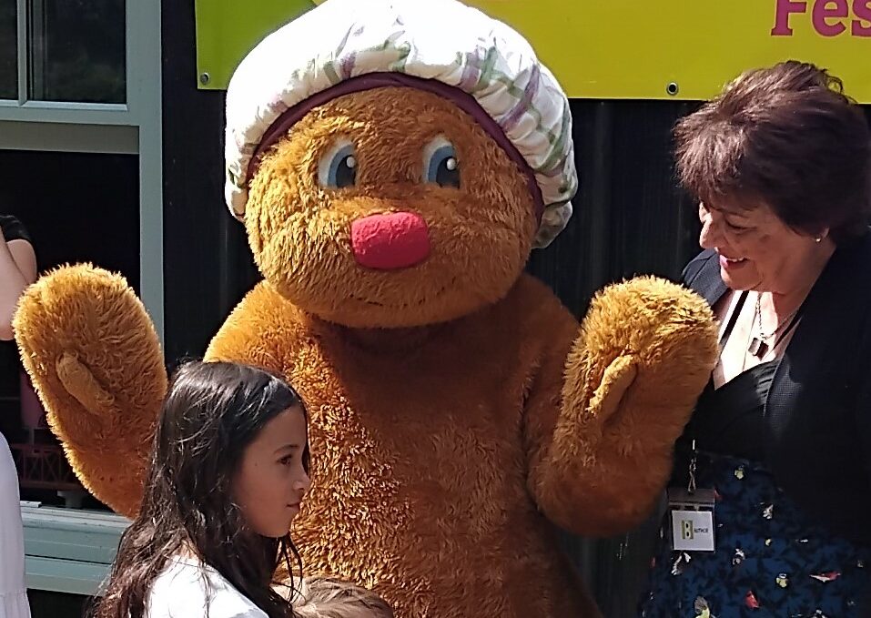 Hamish McHaggis at The Loch Ness Centre on his Scotland Anniversary Tour