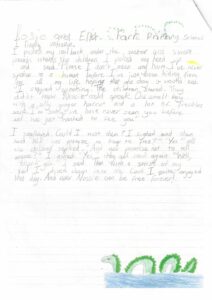 Farr Primary's entry for the Quest short story competition about Nessie and Loch Ness page 2
