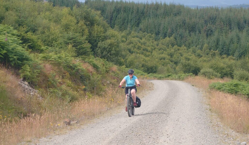 Cycling the Great Glen Way from the village of Drumnadrochit