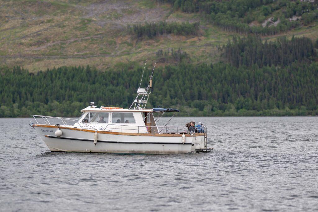 Our Deepscan vessel on Loch Ness