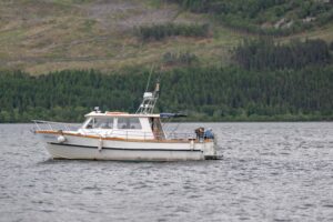 Our Deepscan vessel on Loch Ness