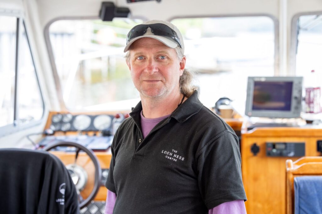 Steve onboard Deepscan on Loch Ness