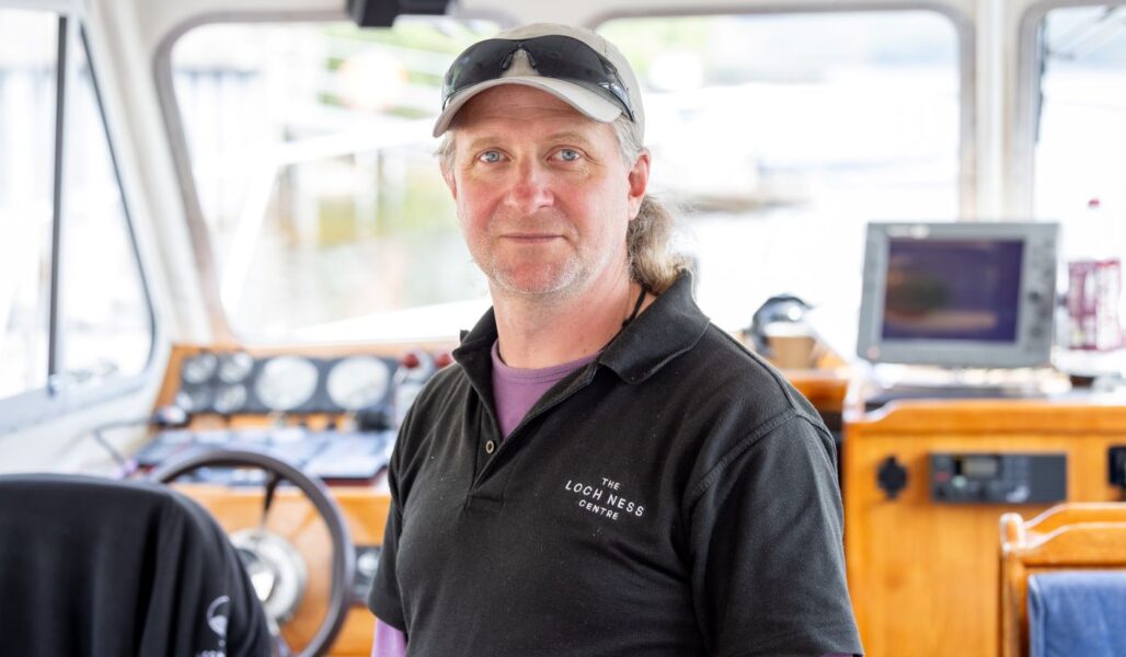 Steve onboard Deepscan on Loch Ness