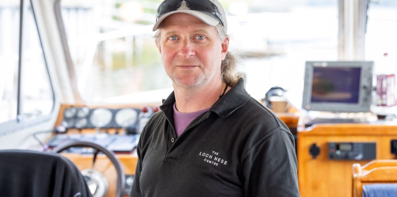 Steve onboard Deepscan on Loch Ness