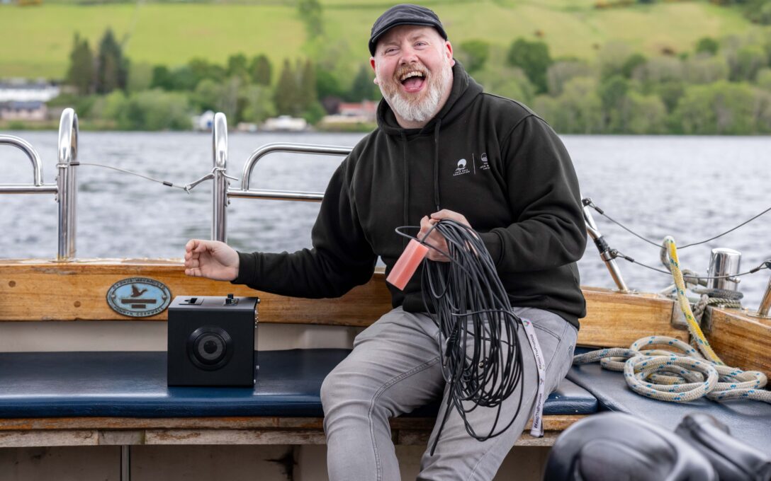 Alan Mckenna on our Deepscan vessel during The Quest Weekend