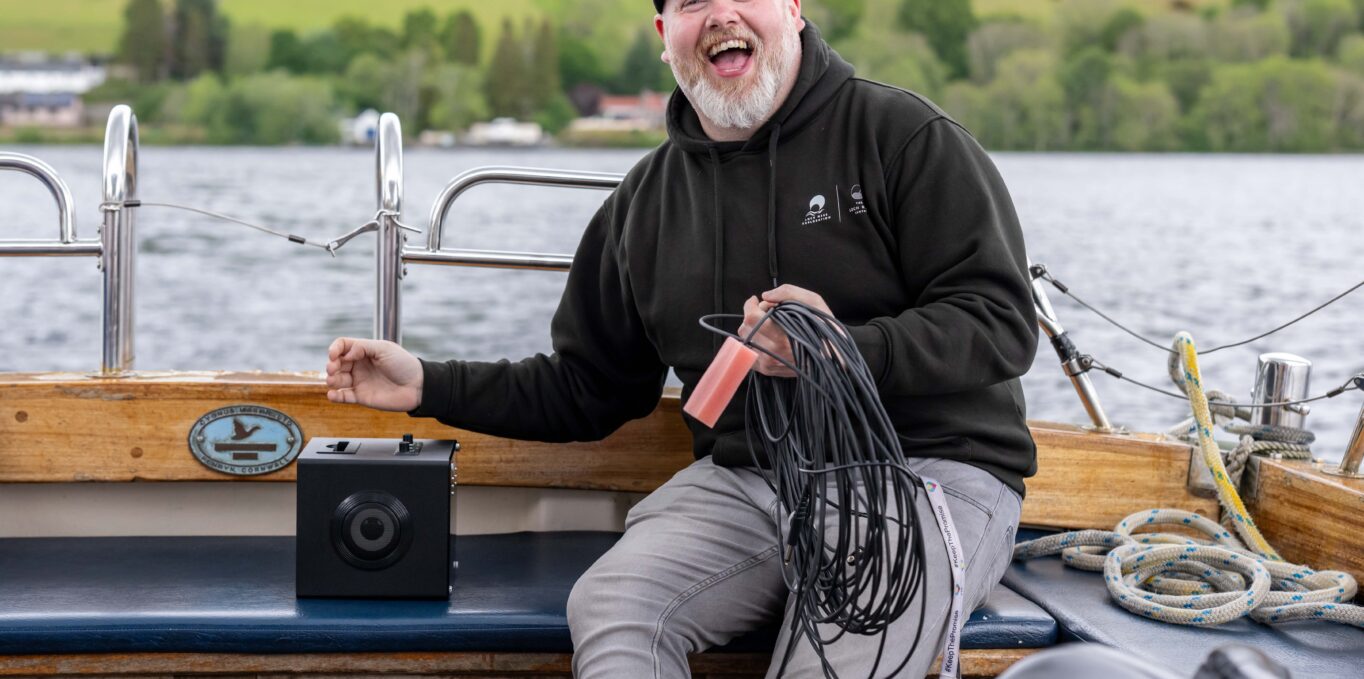 Alan Mckenna on our Deepscan vessel during The Quest Weekend