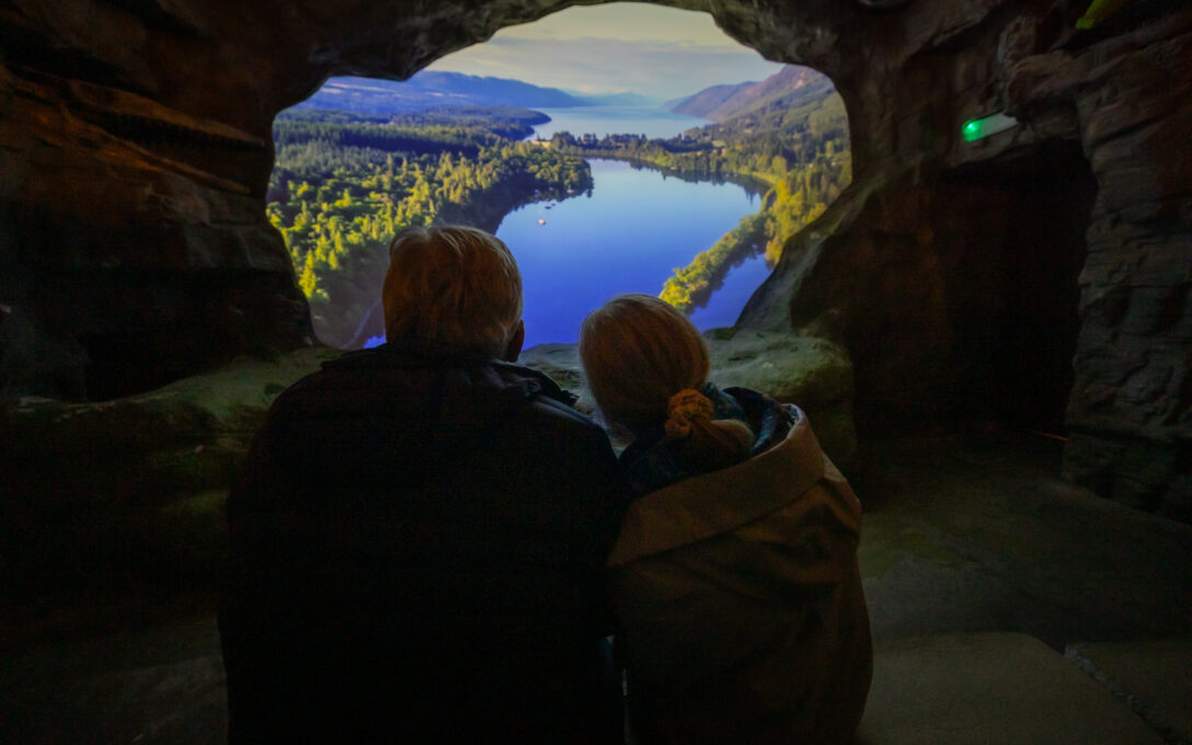 View across Loch Ness at the beginning on the signature tour of The Loch Ness Centre