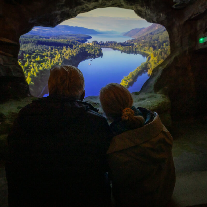 View across Loch Ness at the beginning on the signature tour of The Loch Ness Centre