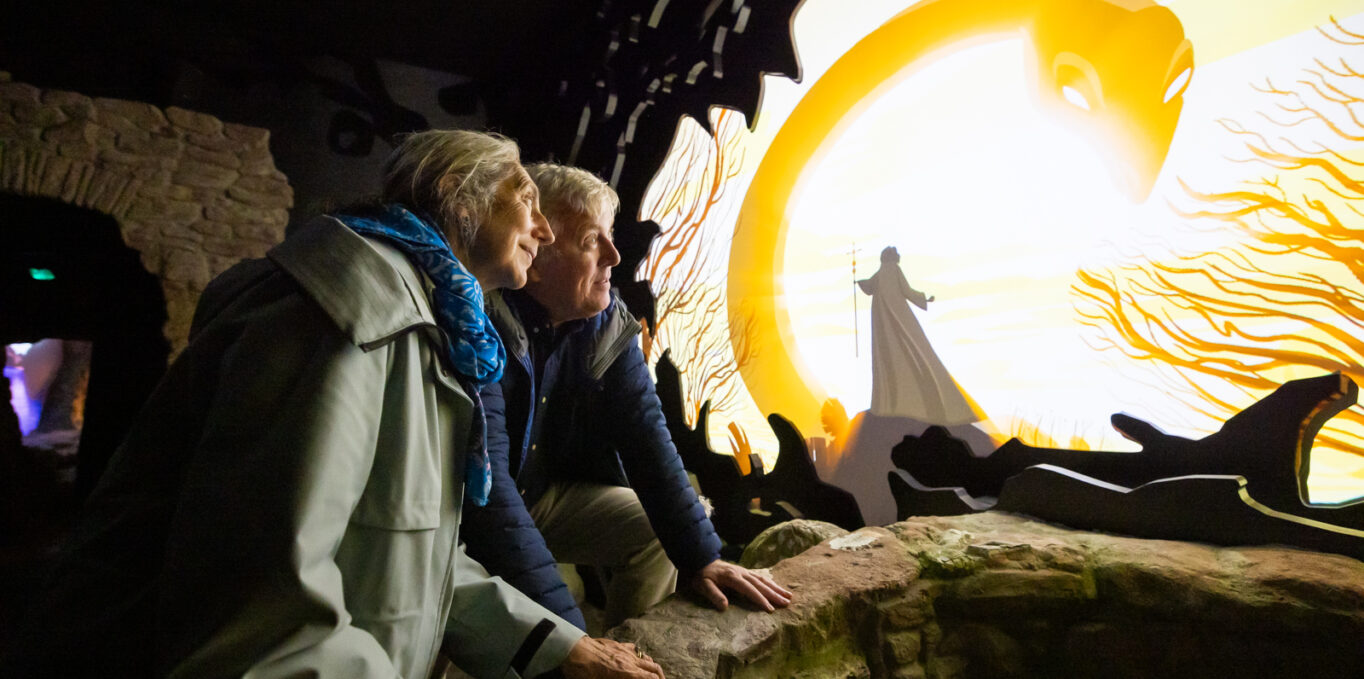 A couple discovering the origins of the real Loch Ness story